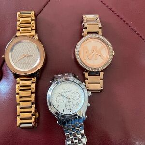 Michael Kors Gold and Silver Watches Set